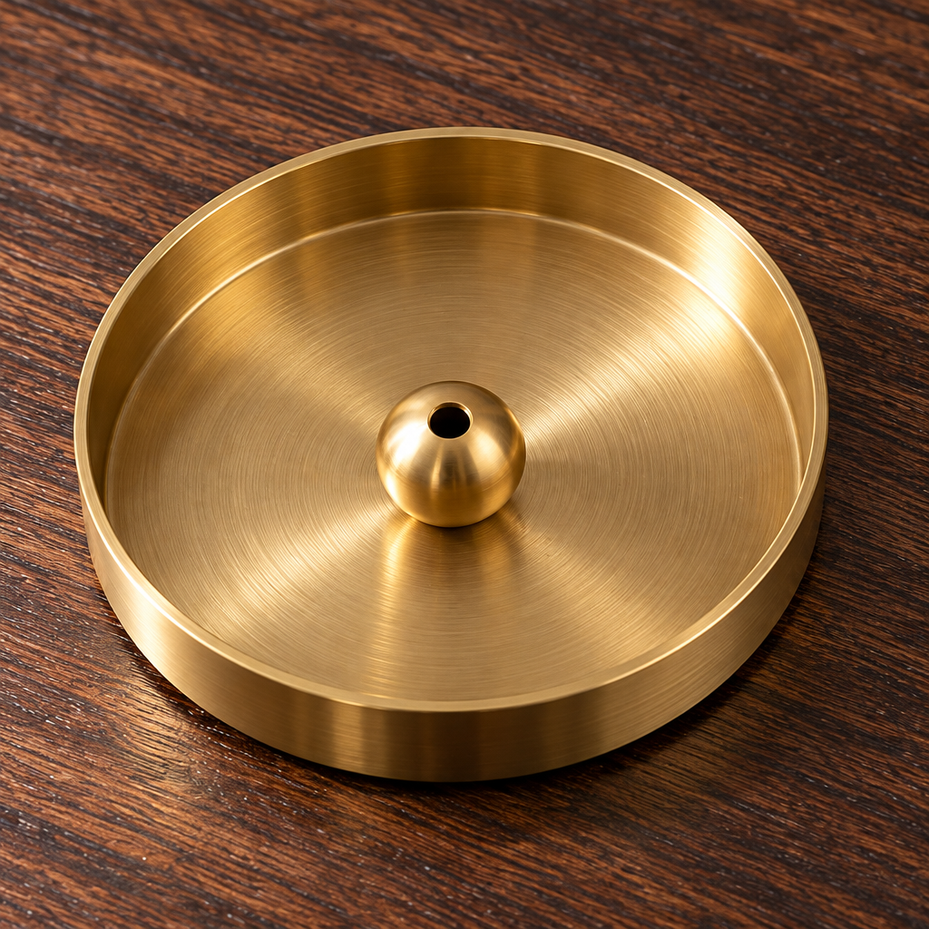 Solid Brass Zen Incense Holder