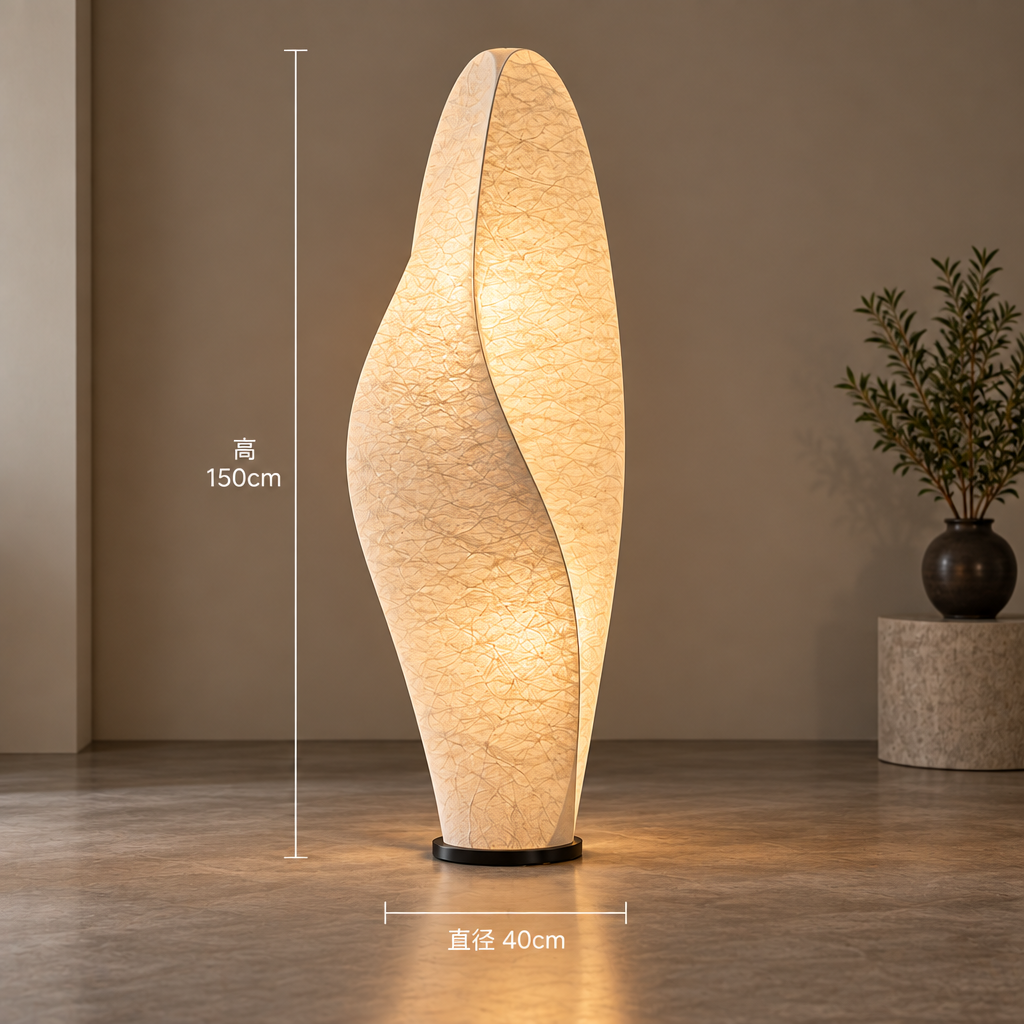 Shoji Washi Paper Floor Lamp