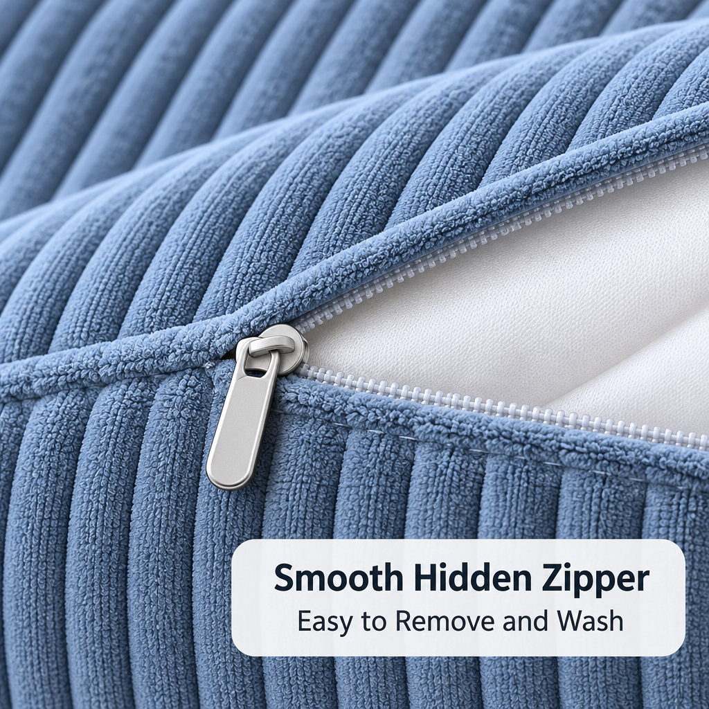 Ergonomic High-Back Memory Foam Pillow