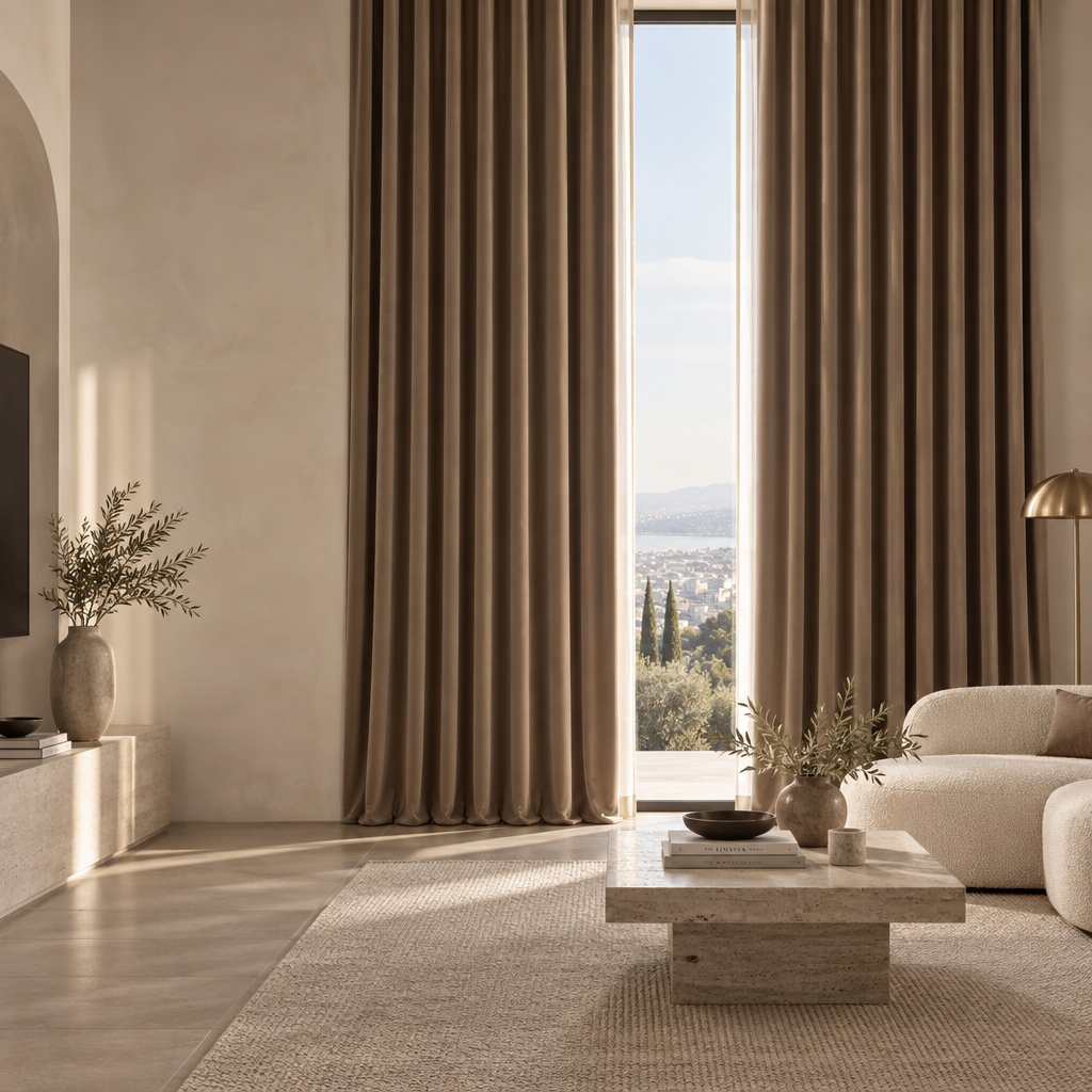 Matte Velvet Thermal Blackout Drapes