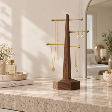 Solid Wood Jewelry Tree