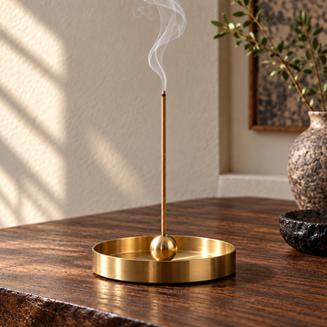 Solid Brass Zen Incense Holder