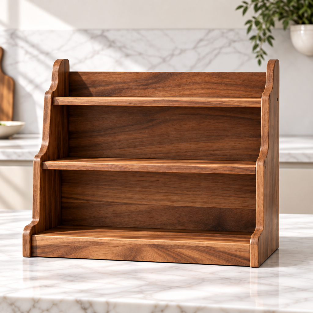 Acacia Tiered Display Rack