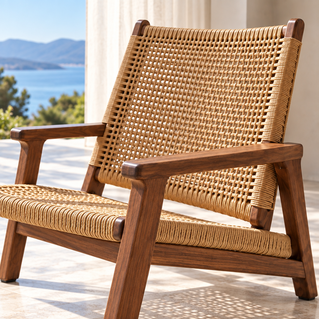 Solis Natural Woven Lounger